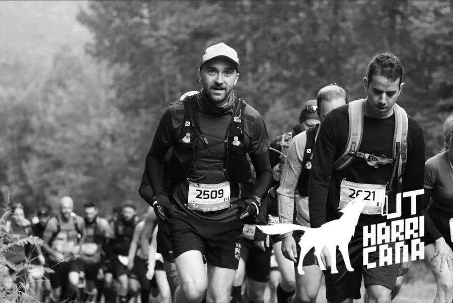 Simon Bonnallie en course sur le 28 km de l'Harricana